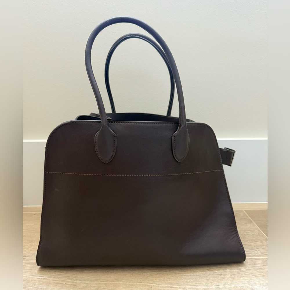 THE ROW Margaux Bag (Brown Saddle)